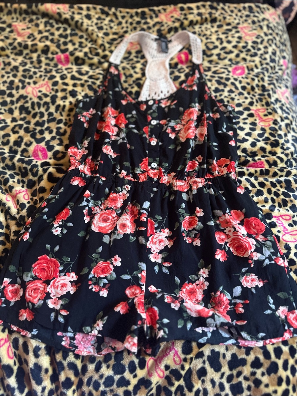 Forever 21 floral romper